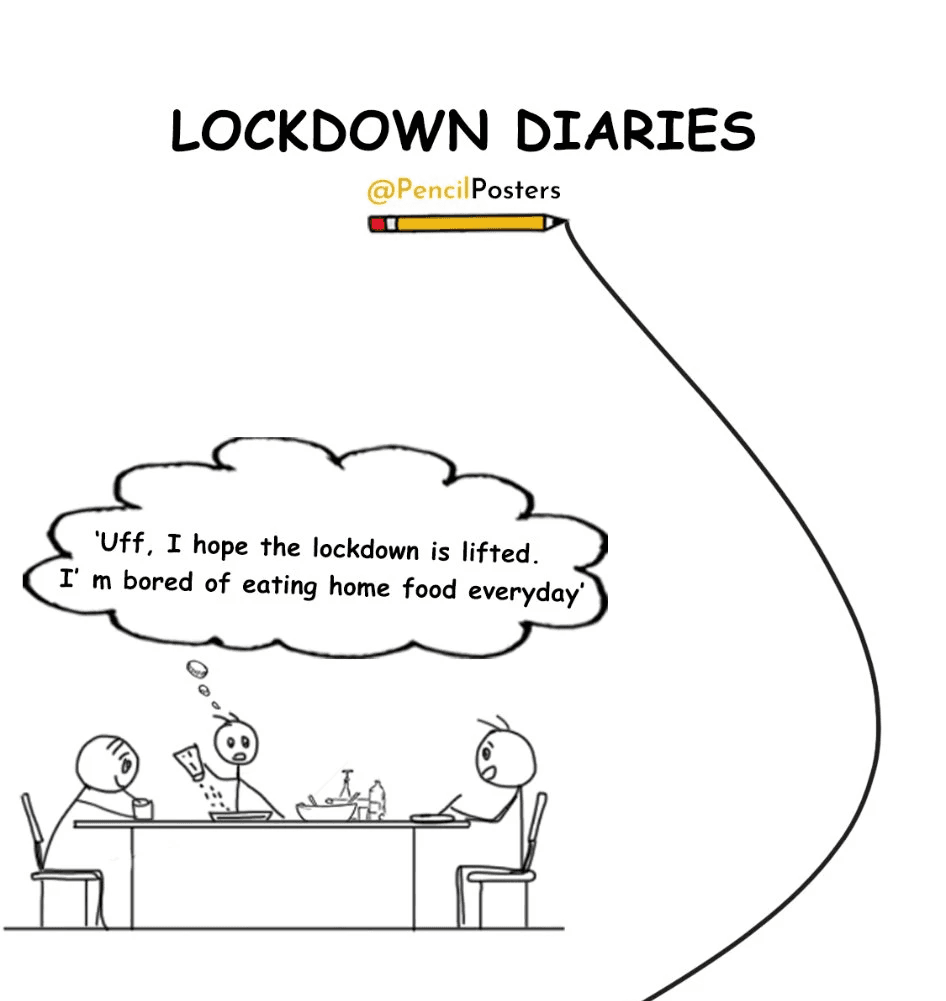 Lockdown Diaries Pencil Poster